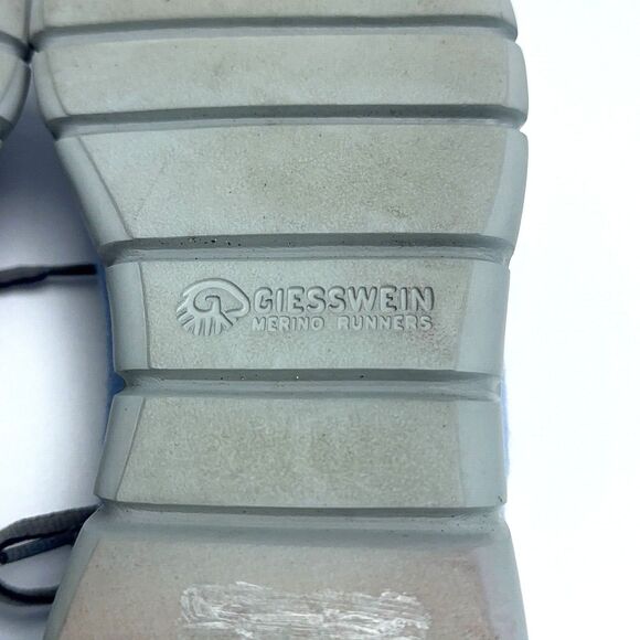 Giesswein Merino Runners Mens Size EU 42 US 9 Blue Lace Up Wool Sneakers Shoes